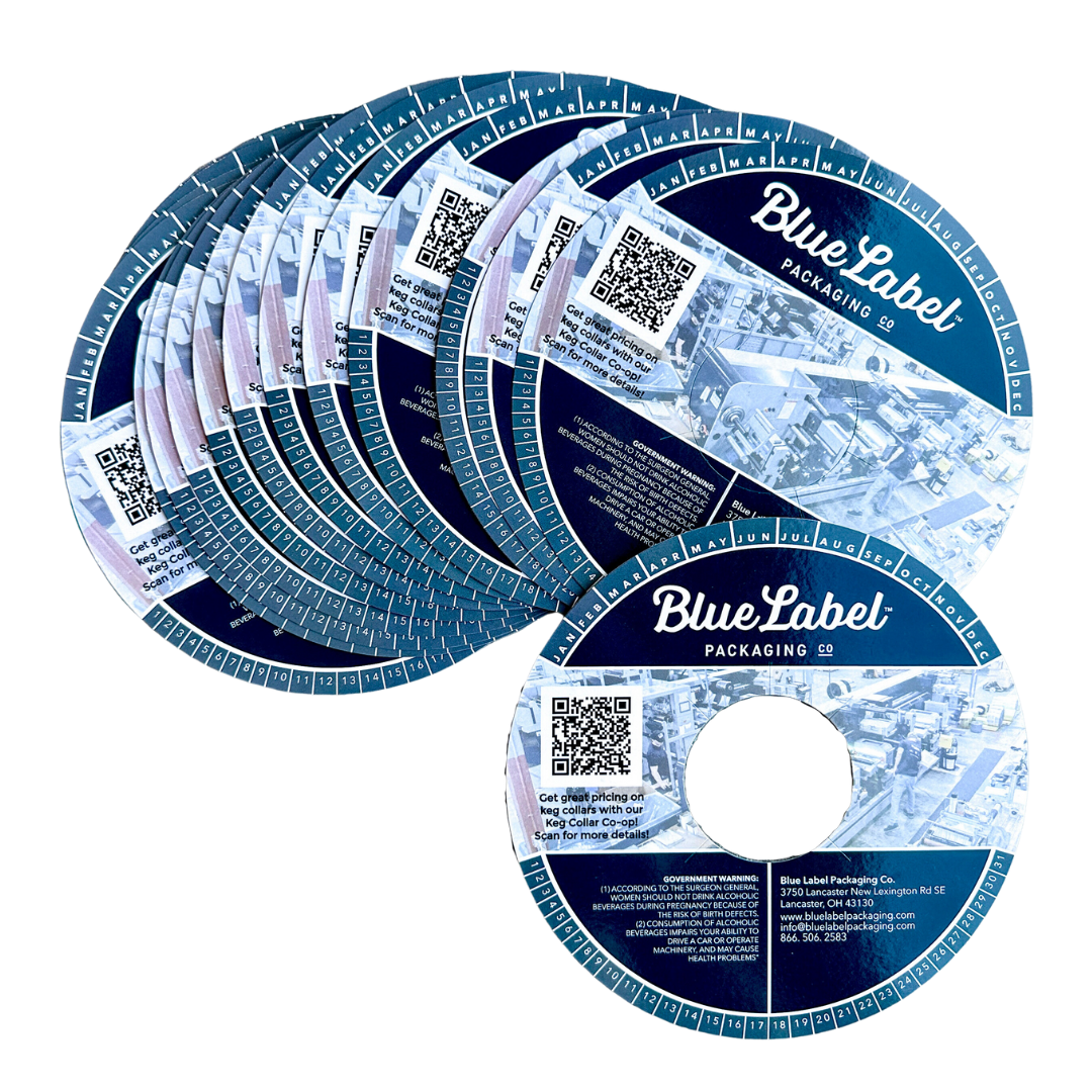 Custom Digital Label Printing - Blue Label Packaging Comapany-Keg Collar
